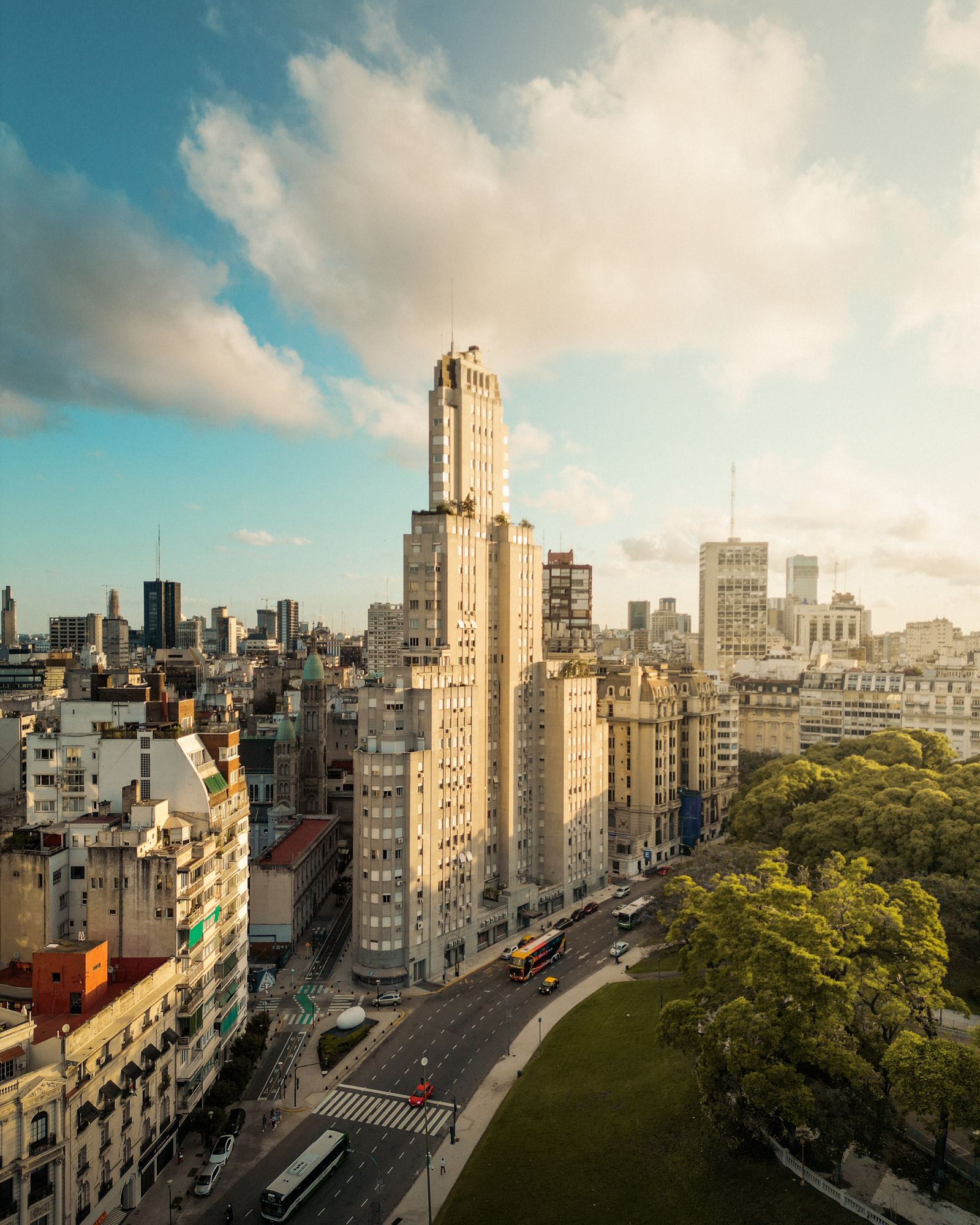 View of residential towers in Argentina